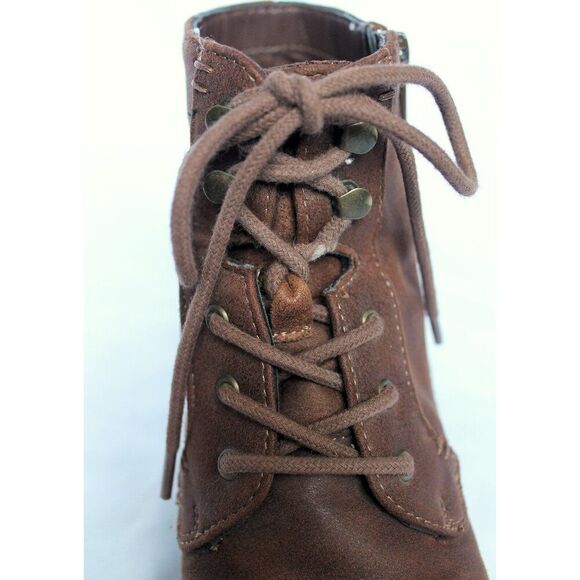 Bella Vita Sarina Lace Up Booties Women Size 6 Tan - Picture 6 of 9